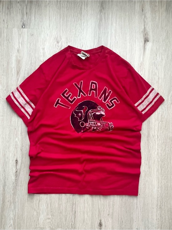 Junk Food Clothing Other - Vintage Houston Texans Shirt Adult Large Red Spellout Helmet Logo Crew Neck Y2K